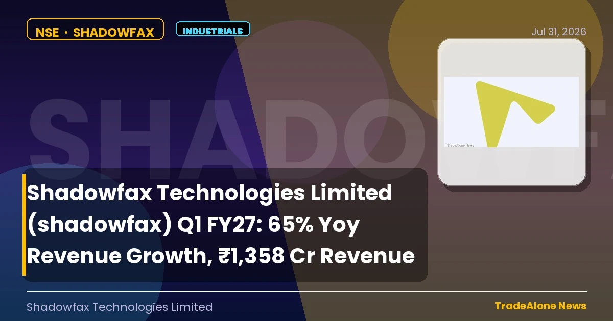 Shadowfax Technologies Limited Shadowfax Q1 FY27 Results
