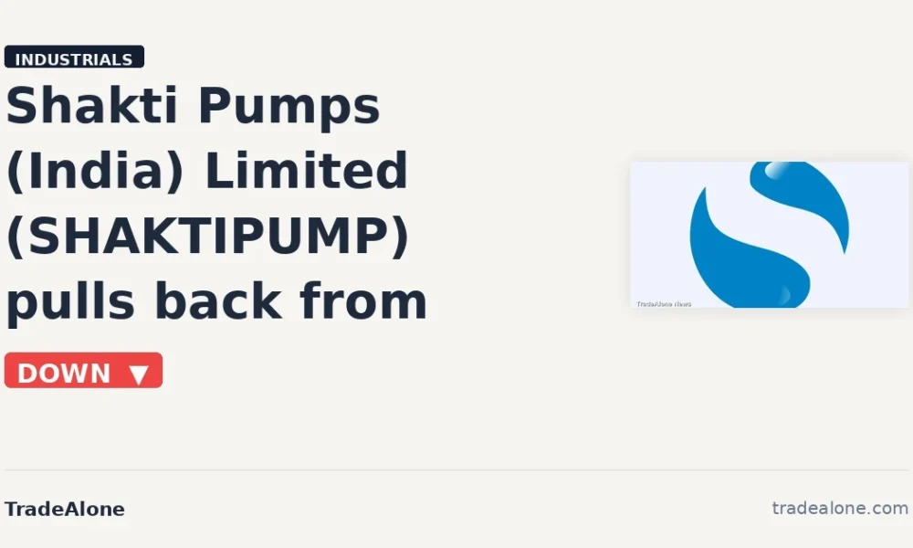 Shakti Pumps (India) Limited SHAKTIPUMP pullback after breakout