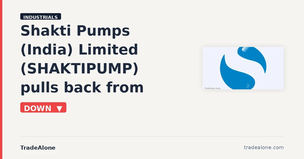 Shakti Pumps (India) Limited SHAKTIPUMP pullback after breakout