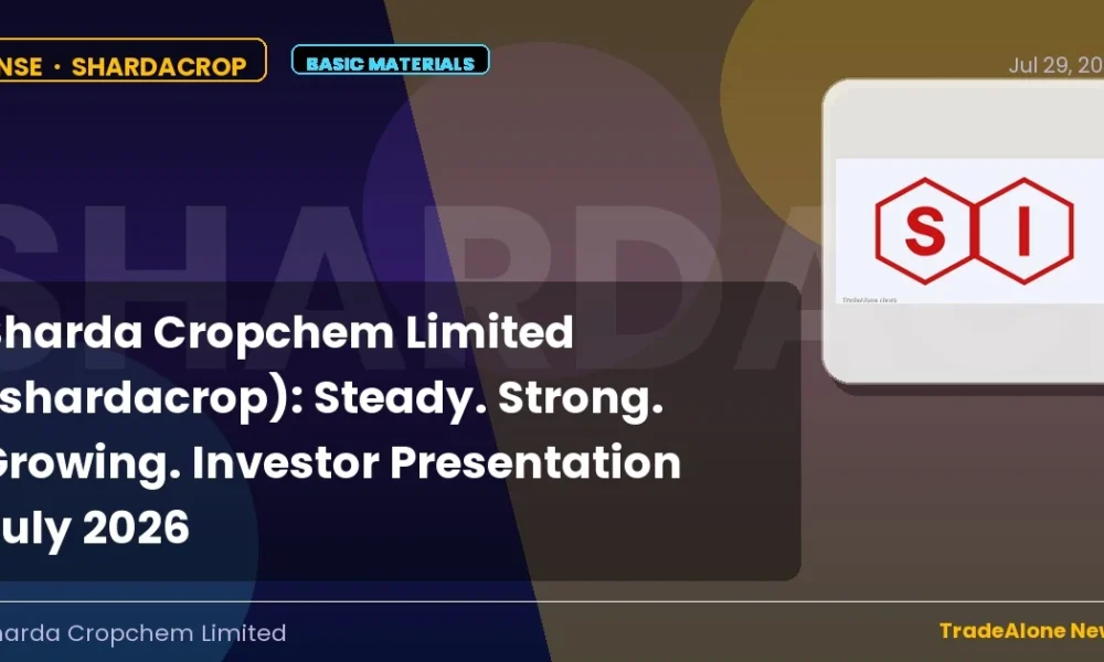 Sharda Cropchem Limited Shardacrop Q2 FY27 Results