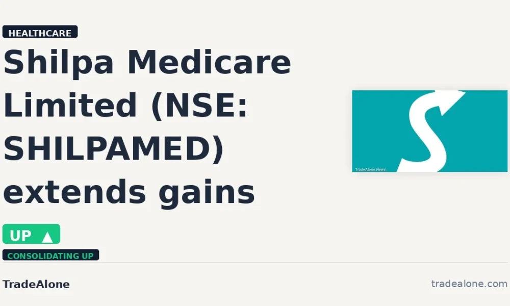 Shilpa Medicare Limited SHILPAMED extends gains