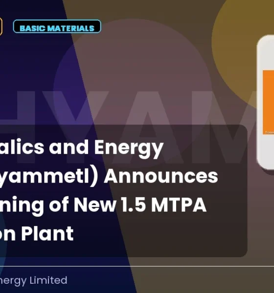 Shyam Metalics and Energy Limited Shyammetl Q2 FY26 Commissioning