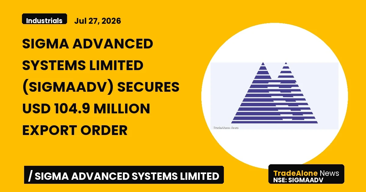 Sigma Advanced Systems Limited (sigmaadv) Q2 FY27 Export ORDER