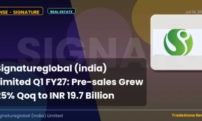 Signatureglobal (india) Limited Q1 FY27 Pre-sales Growth