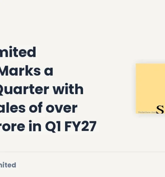 Sobha Limited SOBHA Q1 FY27 Record Sales