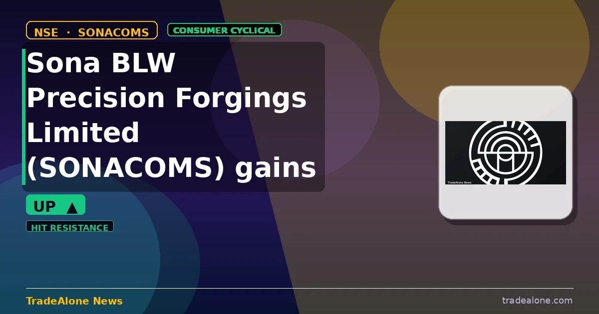 Sona BLW Precision Forgings Limited SONACOMS tests resistance