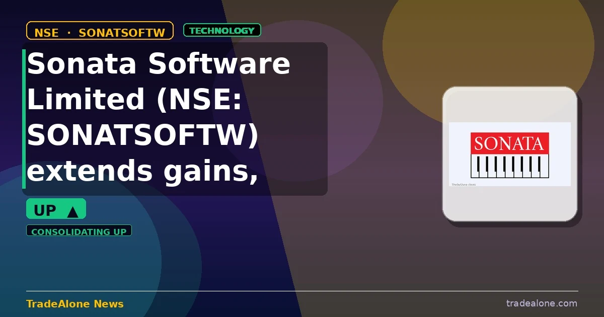 Sonata Software Limited SONATSOFTW extends gains