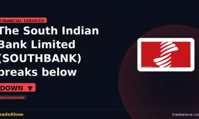 The South Indian Bank Limited SOUTHBANK breaks below support
