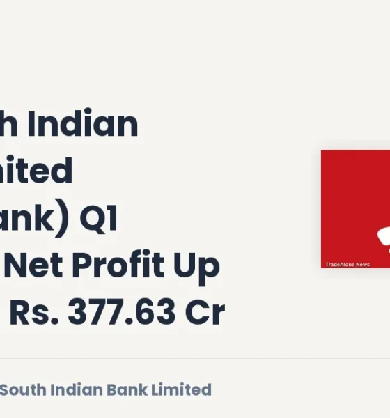 The South Indian Bank Limited Southbank Q1 Fy26-27 Results