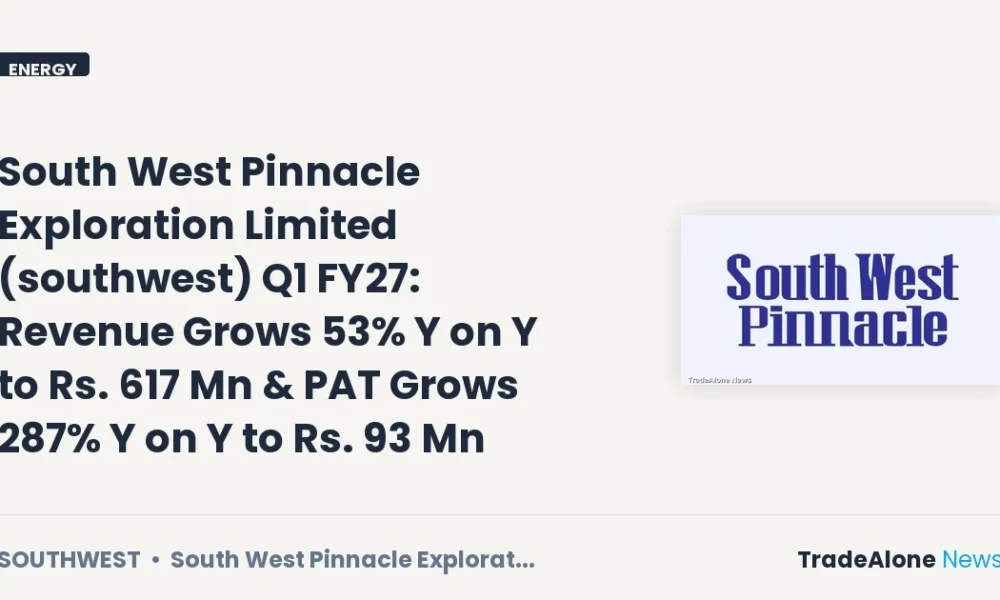 South West Pinnacle Exploration Limited Southwest Q1 FY27 Results