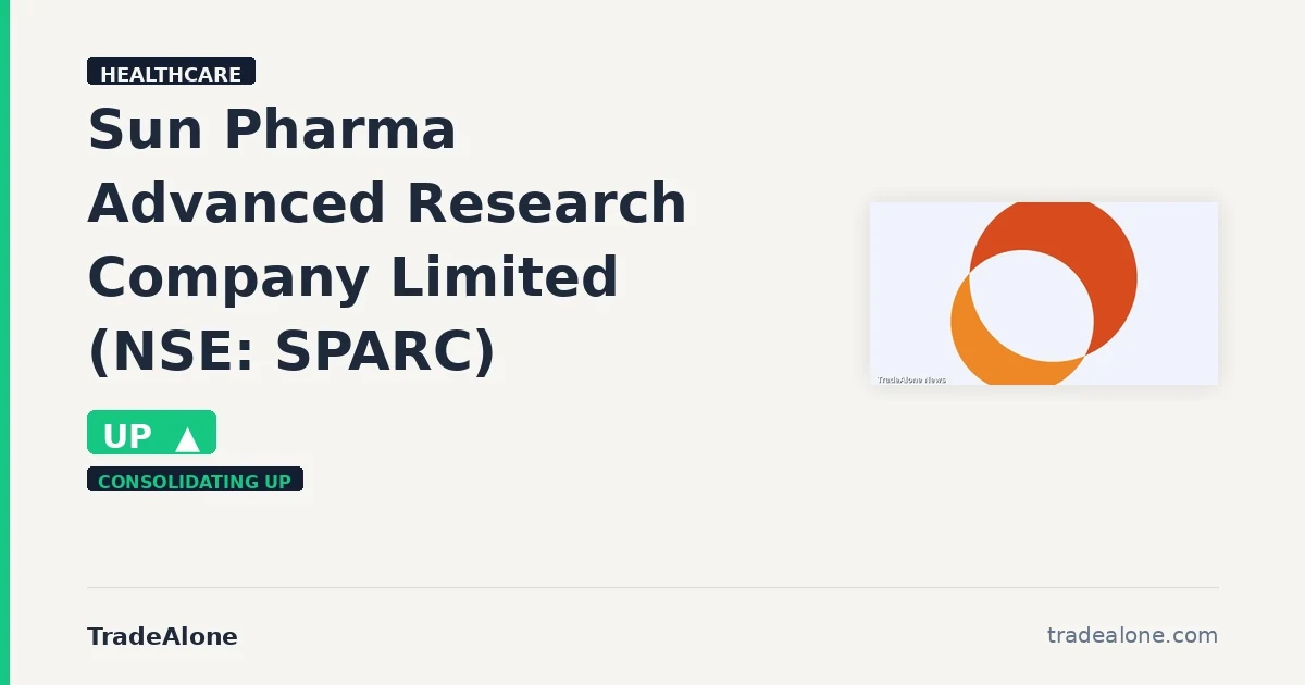 Sun Pharma Advanced Research Company Limited SPARC extends gains