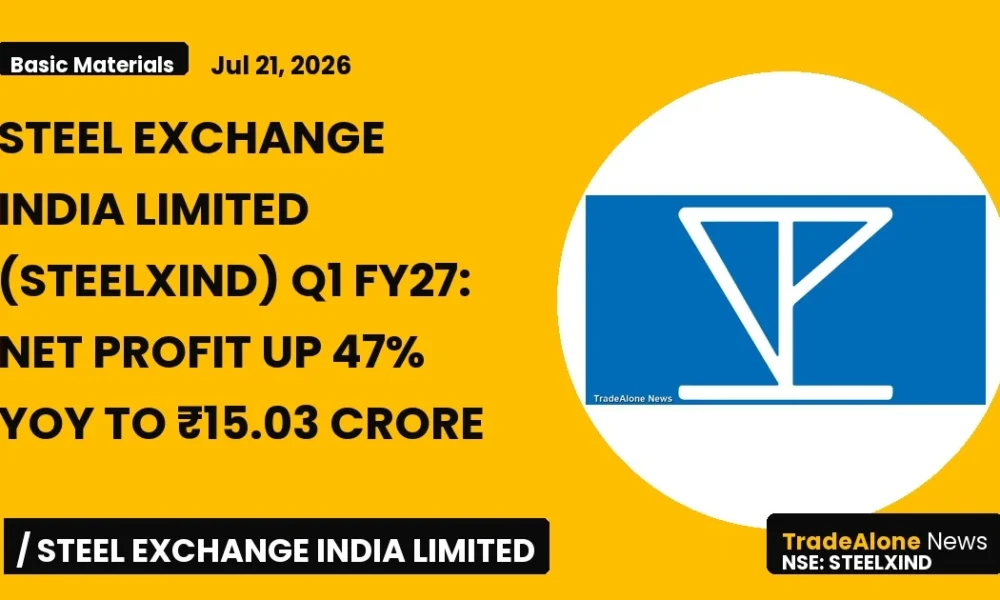 Steel Exchange India Limited (steelxind) Q1 FY27 Results: Net Profit Up 47% Yoy