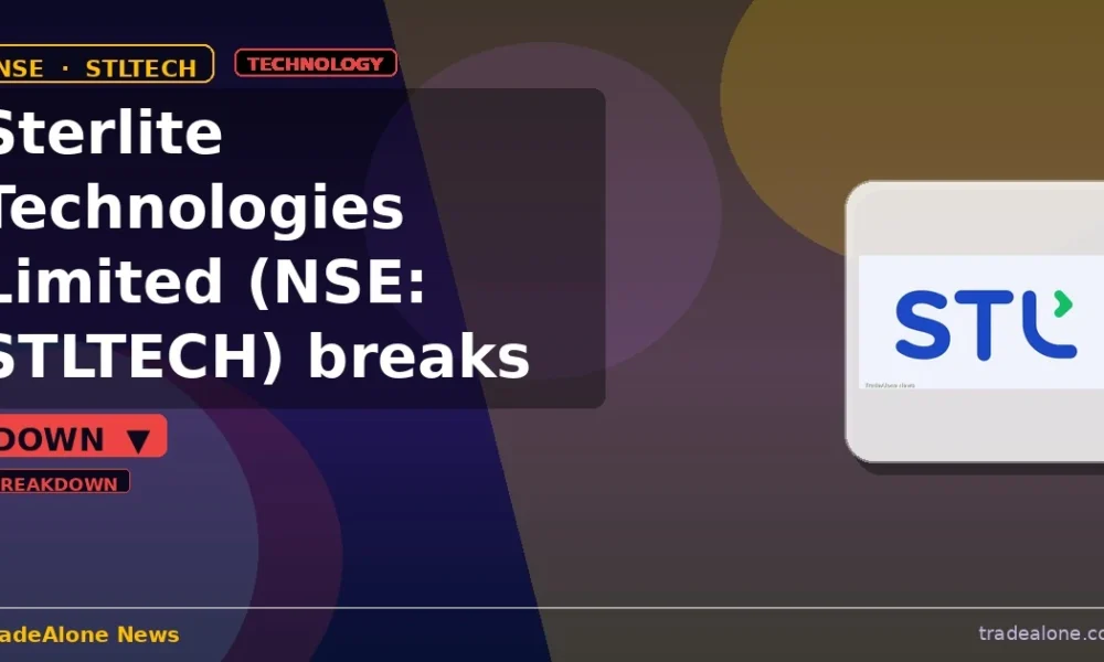 Sterlite Technologies Limited STLTECH breaks below support