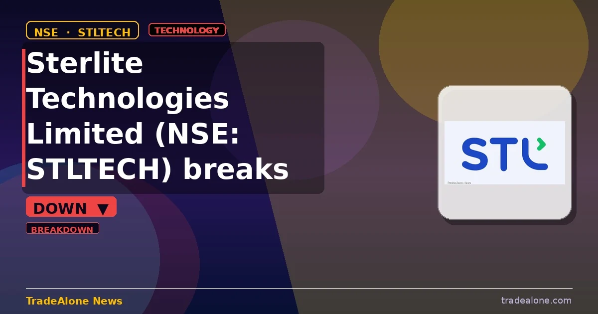 Sterlite Technologies Limited STLTECH breaks below support