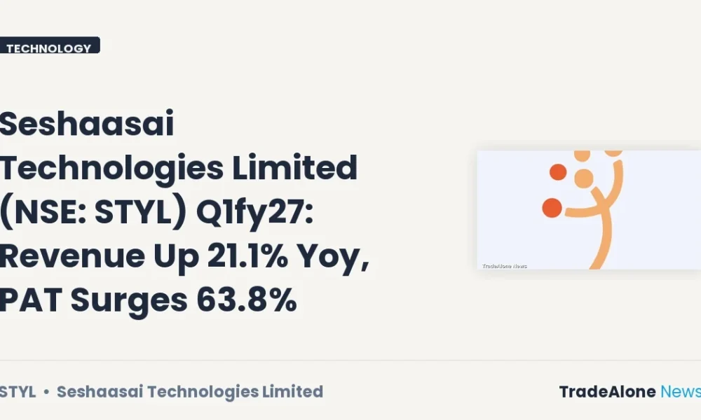 Seshaasai Technologies Limited NSE STYL Q1fy27 Results