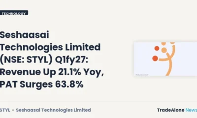 Seshaasai Technologies Limited NSE STYL Q1fy27 Results