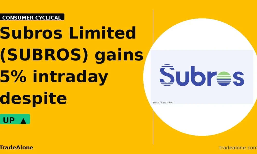 Subros Limited SUBROS gains 5% intraday