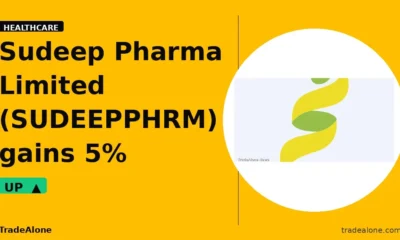 Sudeep Pharma Limited SUDEEPPHRM gains 5% intraday