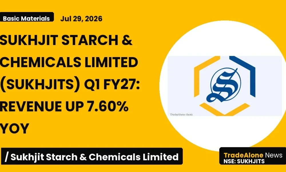 Sukhjit Starch & Chemicals Limited Q1 FY27 Revenue Growth