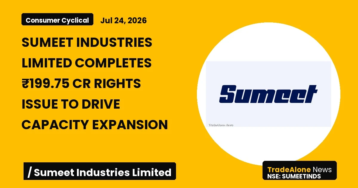 Sumeet Industries Limited Sumeetinds Rights Issue July 2026