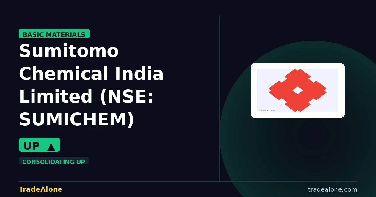Sumitomo Chemical India Limited NSE:SUMICHEM extends gains