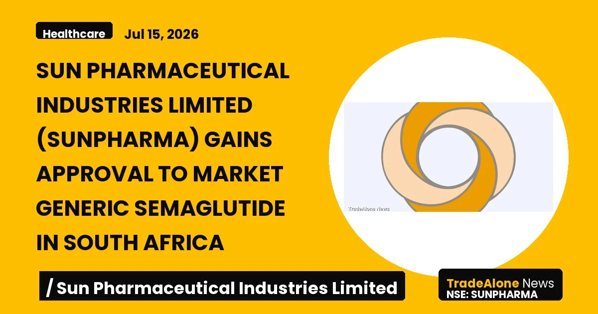 Sun Pharmaceutical Industries Limited Sunpharma July 2026 Approval