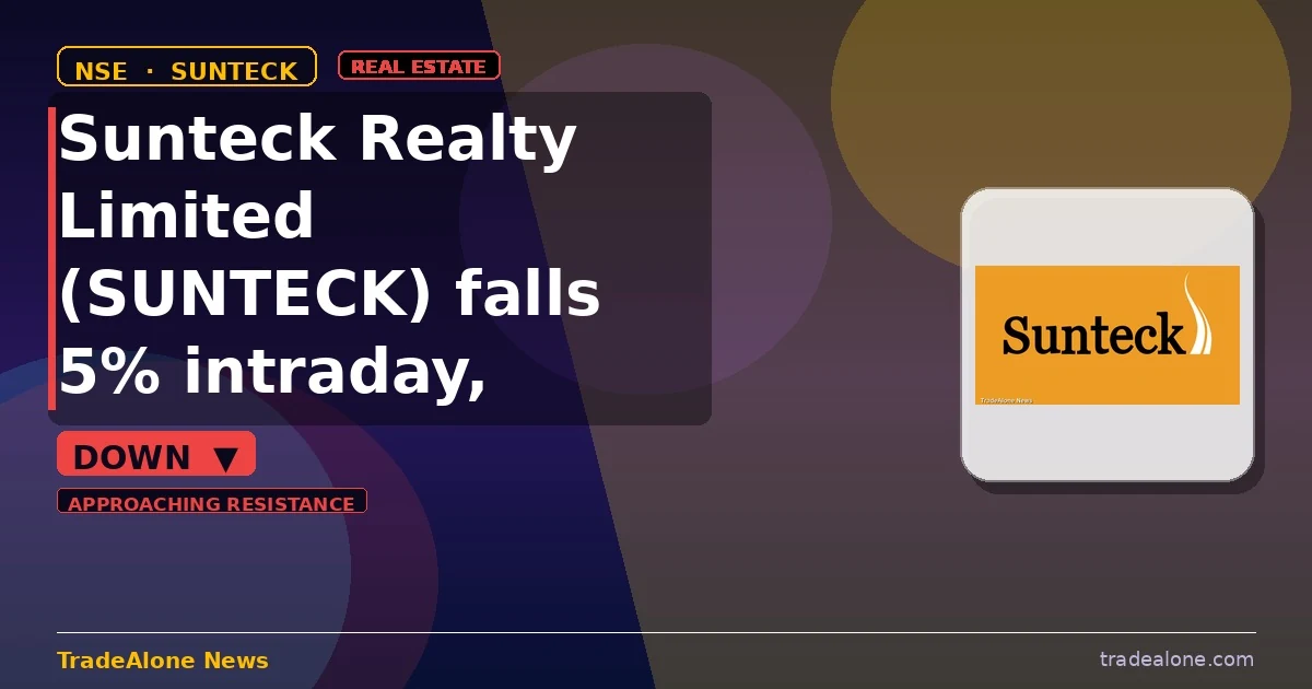 Sunteck Realty Limited SUNTECK approaches resistance