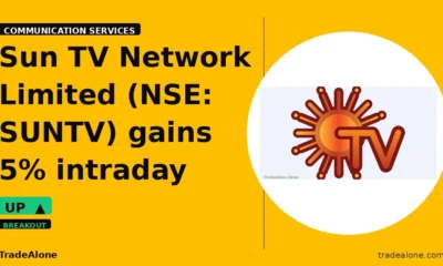 Sun TV Network Limited SUNTV gains 5%