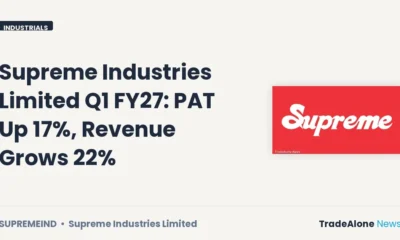 Supreme Industries Limited Supremeind Q1 FY27 Results