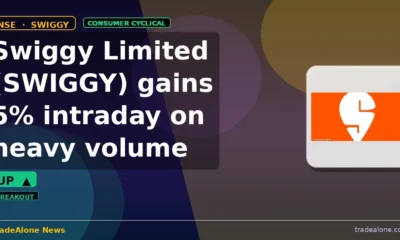 Swiggy Limited SWIGGY gains 5% intraday