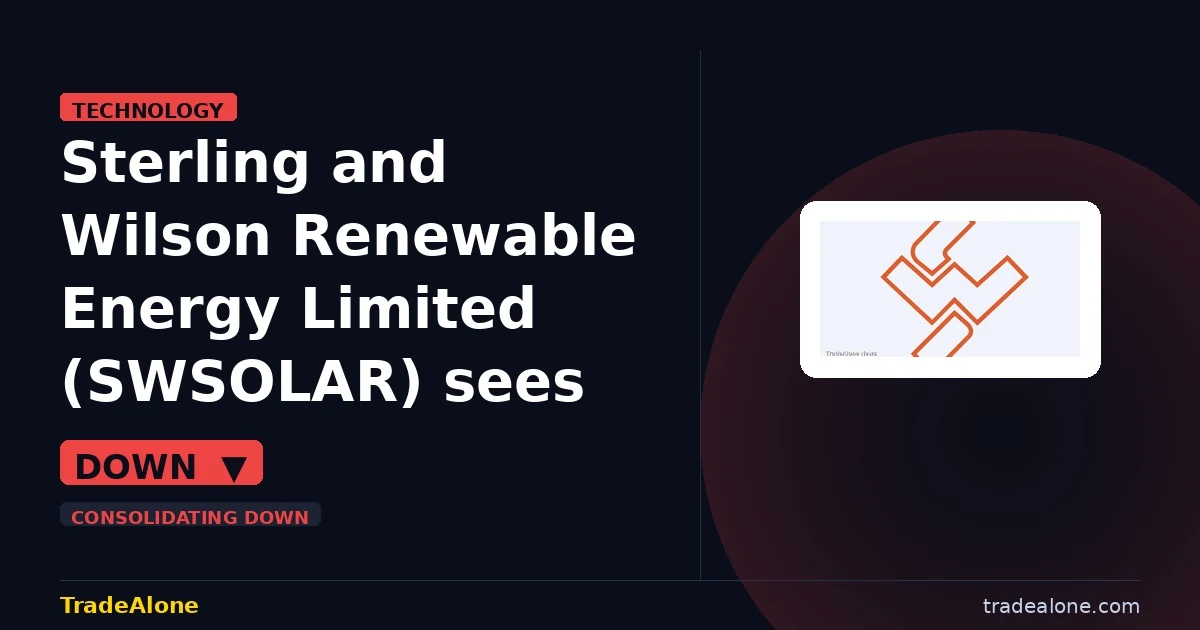 Sterling and Wilson Renewable Energy Limited SWSOLAR pullback after breakout