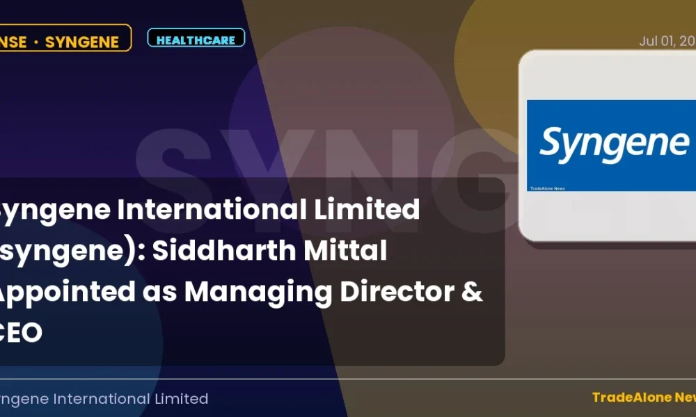 Syngene International Limited NSE Syngene Leadership Change