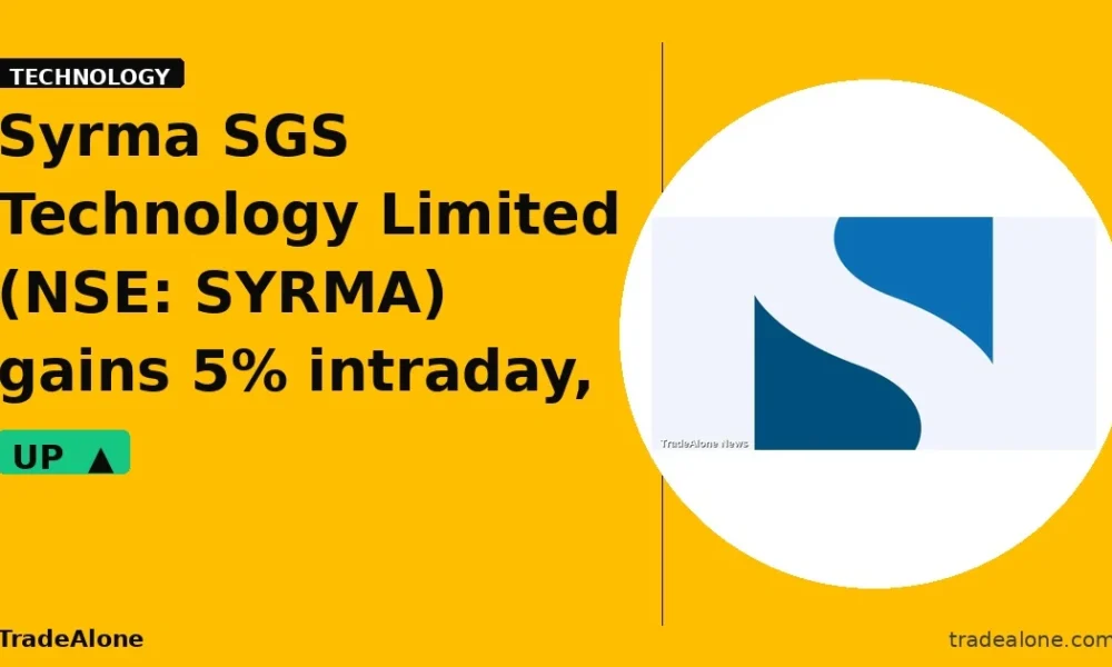 Syrma SGS Technology Limited SYRMA gains 5% intraday