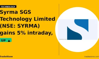 Syrma SGS Technology Limited SYRMA gains 5% intraday