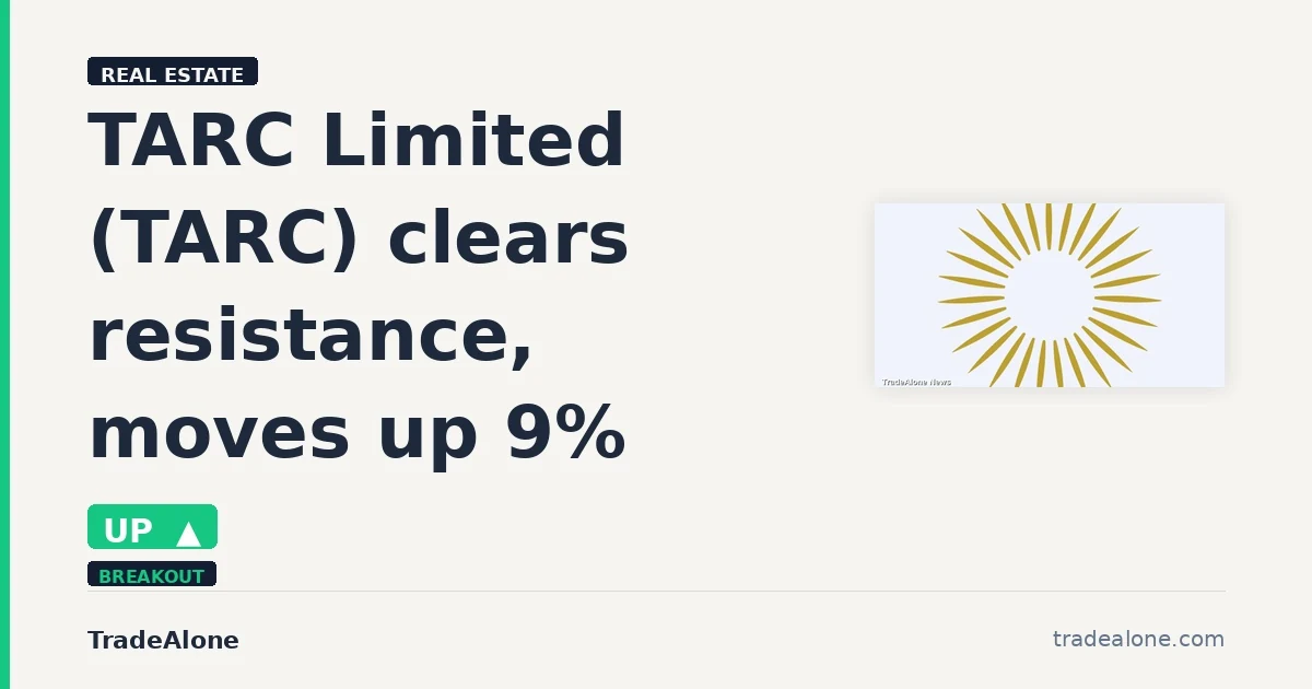 TARC Limited TARC clears resistance