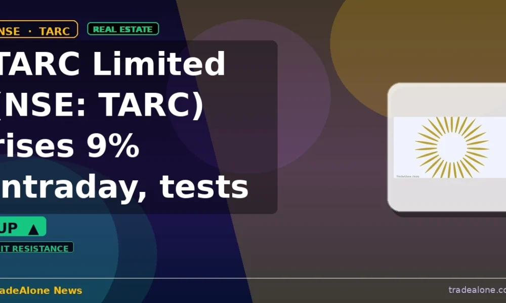 TARC Limited NSE TARC tests resistance