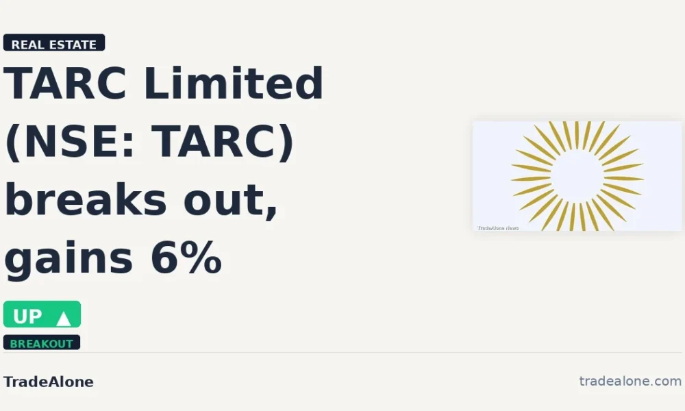 TARC Limited NSE: TARC breaks out