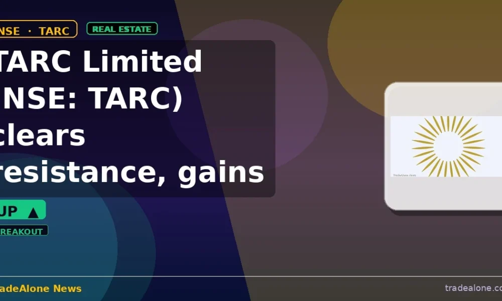 TARC Limited NSE TARC clears resistance