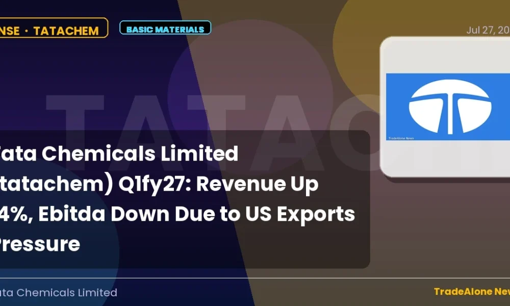 Tata Chemicals Limited Tatachem Q1fy27 Results