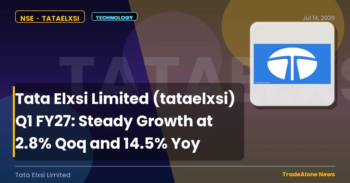 Tata Elxsi Limited Q1 FY27 Growth