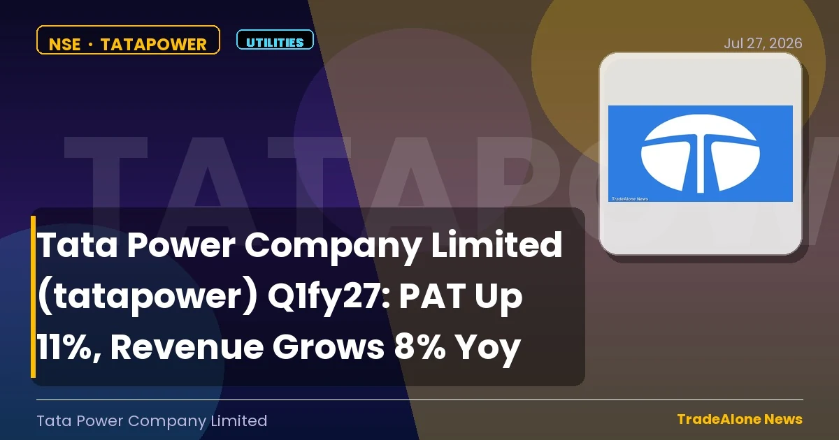 Tata Power Company Limited Tatapower Q1 FY27 Results
