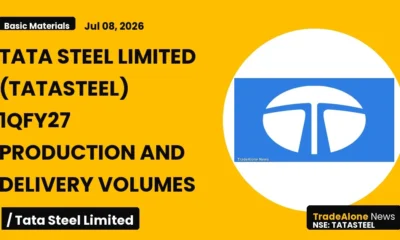 Tata Steel Limited Tatasteel 1qfy27 Production