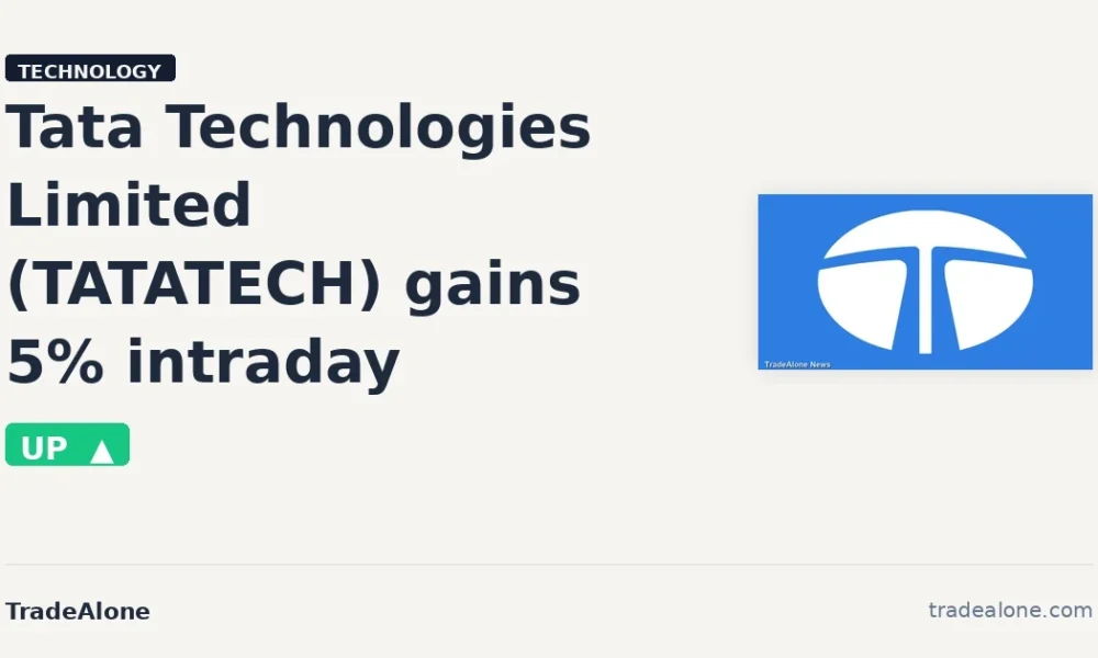 Tata Technologies Limited TATATECH gains 5% intraday