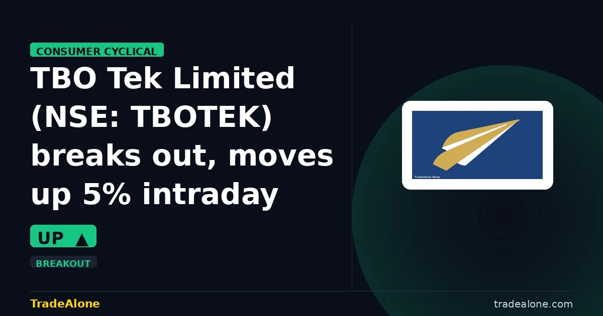 TBO Tek Limited TBOTEK breaks out