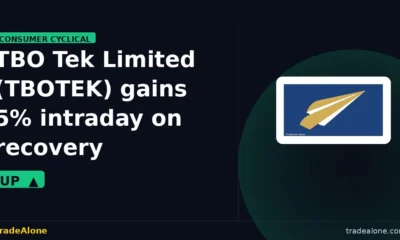 TBO Tek Limited TBOTEK gains 5% intraday