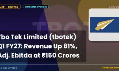 Tbo Tek Limited Tbotek Q1 FY27 Results