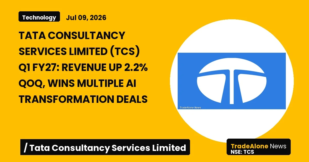 Tata Consultancy Services Limited TCS Q1 FY27 AI Deals
