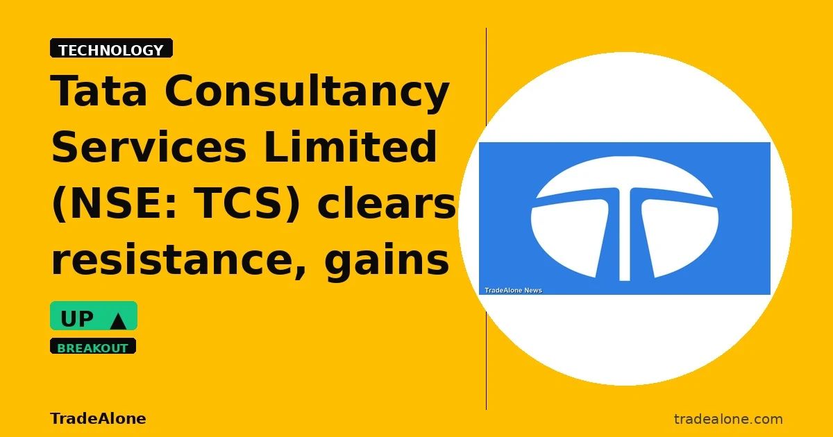Tata Consultancy Services Limited NSE: TCS clears resistance