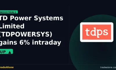 TD Power Systems Limited TDPOWERSYS gains 6% intraday