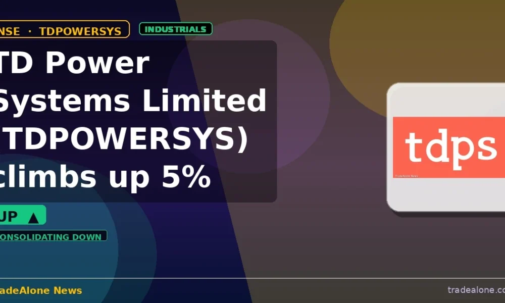 TD Power Systems Limited TDPOWERSYS climbs up 5% intraday
